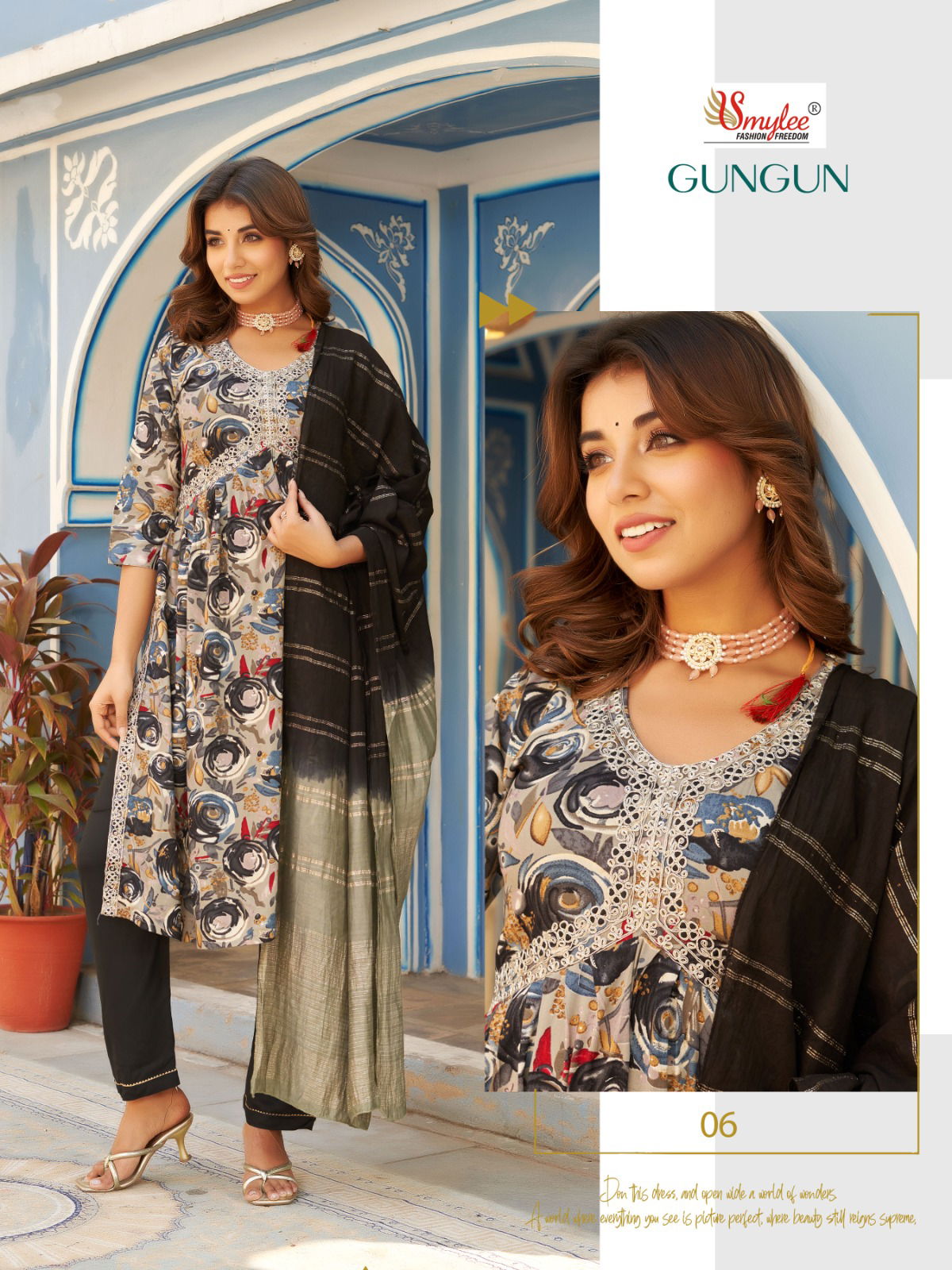 Gun Gun By Rung Rayon Alia Cut Kurti With Bottom Dupatta Wholesalers In Delhi